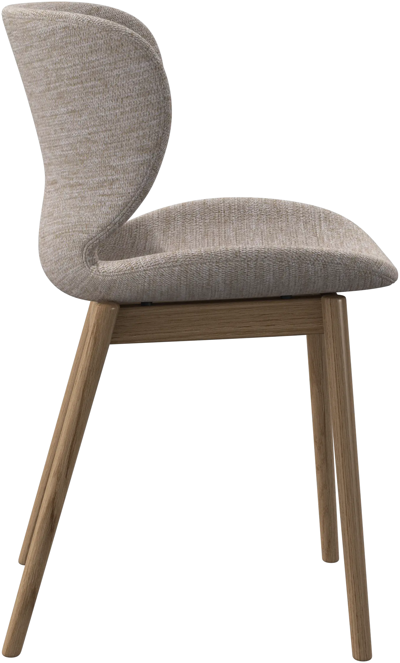 Boconcept ダイニングチェア クリーム色 木製脚 Hauge ダイニングチェア | ボーコンセプト